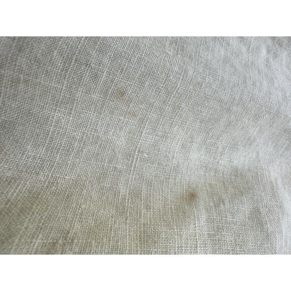 Sigrid Olsen Womens 100% Linen Button Up Shirt L Yellow Lagenlook Collared Tunic - Picture 12 of 16